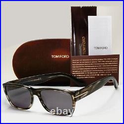 Tom Ford Sunglasses Mason Grey Brown Marble Tortoise Square TF 445 FT0445 56mm