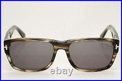 Tom Ford Sunglasses Mason Grey Brown Marble Tortoise Square TF 445 FT0445 56mm