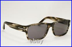 Tom Ford Sunglasses Mason Grey Brown Marble Tortoise Square TF 445 FT0445 56mm