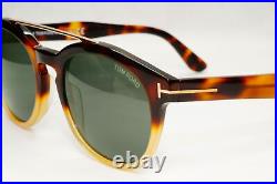 Tom Ford Sunglasses Newman Brown Green Gold Tortoiseshell FT0515 TF515 56N 53mm