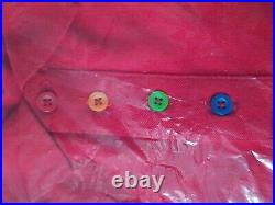 Toys R Us Uniform Outfit New Rare Retro polo Shirt large Red