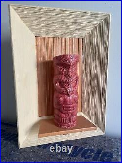 VINTAGE 50s MID CENTURY TIKI WALL SHADOW BOX Rare Large Retro Display