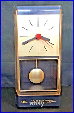 VINTAGE FRENCH RETRO ORIGINAL PETITE PENDULUM CLOCK DESK CLOCK 20 cm High