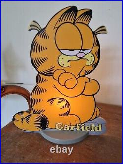 Very Rare Garfield Cartoon Character Table Lamp / Light Working VGC. Collectible