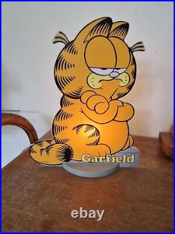 Very Rare Garfield Cartoon Character Table Lamp / Light Working VGC. Collectible