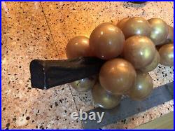 Vintage Alabaster Grapes Mid Century Retro Cluster Alabaster Marble