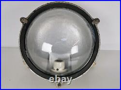 Vintage GEC Round Cast Metal Bulkhead Light 2603 Retro Gold Collectable Lamp