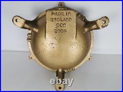 Vintage GEC Round Cast Metal Bulkhead Light 2603 Retro Gold Collectable Lamp