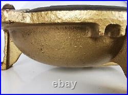 Vintage GEC Round Cast Metal Bulkhead Light 2603 Retro Gold Collectable Lamp