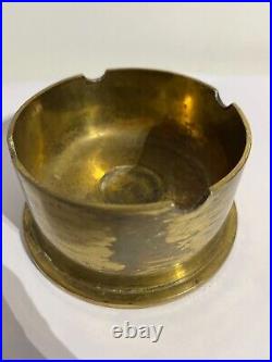 Vintage Great Britain War Brass Shell Ashtray Retro Collectible