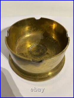 Vintage Great Britain War Brass Shell Ashtray Retro Collectible