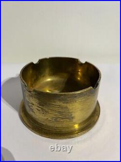 Vintage Great Britain War Brass Shell Ashtray Retro Collectible