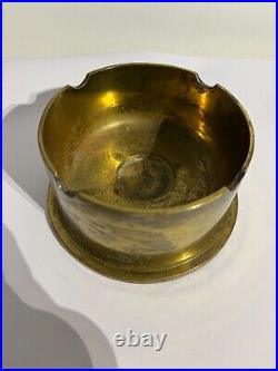 Vintage Great Britain War Brass Shell Ashtray Retro Collectible