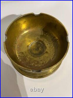 Vintage Great Britain War Brass Shell Ashtray Retro Collectible