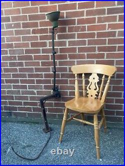 Vintage Industrial Machinist Lamp Anglepoise Rewire Green Light RETRO