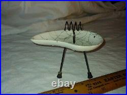 Vintage MCM Retro Space Age Atomic UFO Black White Rare Ashtray Wire Tripod