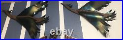 Vintage Retro Antique Bird Road runner Phoenix Wood Metal Wall Decor Art 1962