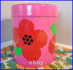 Vintage Retro Red pink Laurids Lonborg Lena Al Eklund poppy flower tin DENMARK