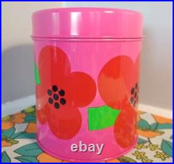 Vintage Retro Red pink Laurids Lonborg Lena Al Eklund poppy flower tin DENMARK