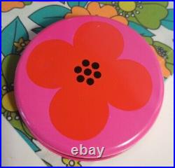 Vintage Retro Red pink Laurids Lonborg Lena Al Eklund poppy flower tin DENMARK