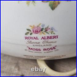 Vintage Retro Royal Albert Telephone, Moss Rose Pattern, With a Rotary Dial