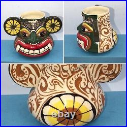 Vintage Retro Tiki Mug Jug Pot Hand Painted South Seas Hotrod Hawaiian Colourful