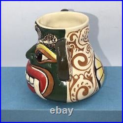 Vintage Retro Tiki Mug Jug Pot Hand Painted South Seas Hotrod Hawaiian Colourful