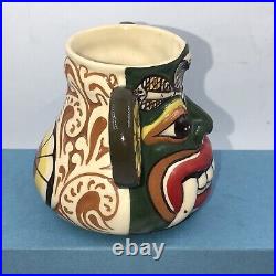 Vintage Retro Tiki Mug Jug Pot Hand Painted South Seas Hotrod Hawaiian Colourful