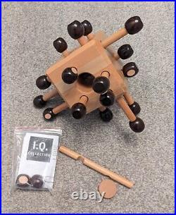 Vintage Retro very rare IQ Collection 3D wooden puzzle cube