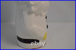 Vintage Santa Claus Pitcher MCM Hand Painted Ceramic Retro Collectible Decor