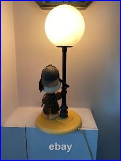 Vintage Snoopy Table/Bedside Lamp Full Working Order Sherlock Holmes UK Plug