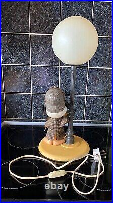 Vintage Snoopy Table/Bedside Lamp Full Working Order Sherlock Holmes UK Plug