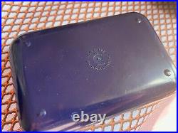 Vtg Makio Hasuike Gedy jewelry BOX toiletry retro mcm vanity applique bathroom