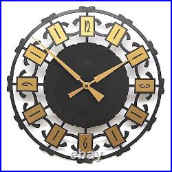 West German 1960s Brutalist Sunburst Vintage Wall Clock Midcentury Retro Kitsch