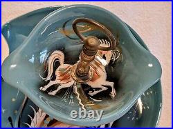 Wonderful MSM Vintage SASCHA BRASTOFF Double Tiered DISH PRANCING HORSES Retro